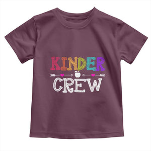 Kinder Crew Funny Kindergarten Toddler T Shirt Teacher and Student Back to School