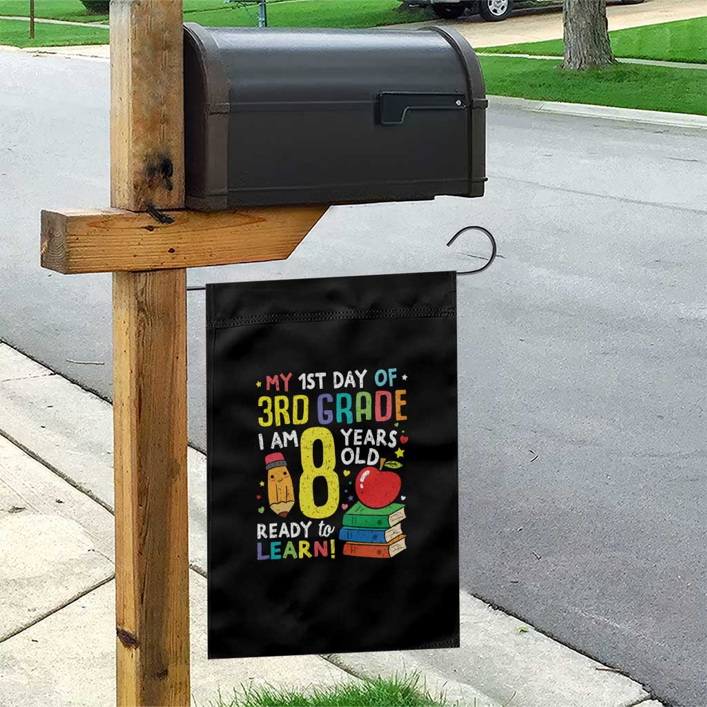 Hello 3rd Grade Garden Flag Boys and Girls First Day Back to School Gift