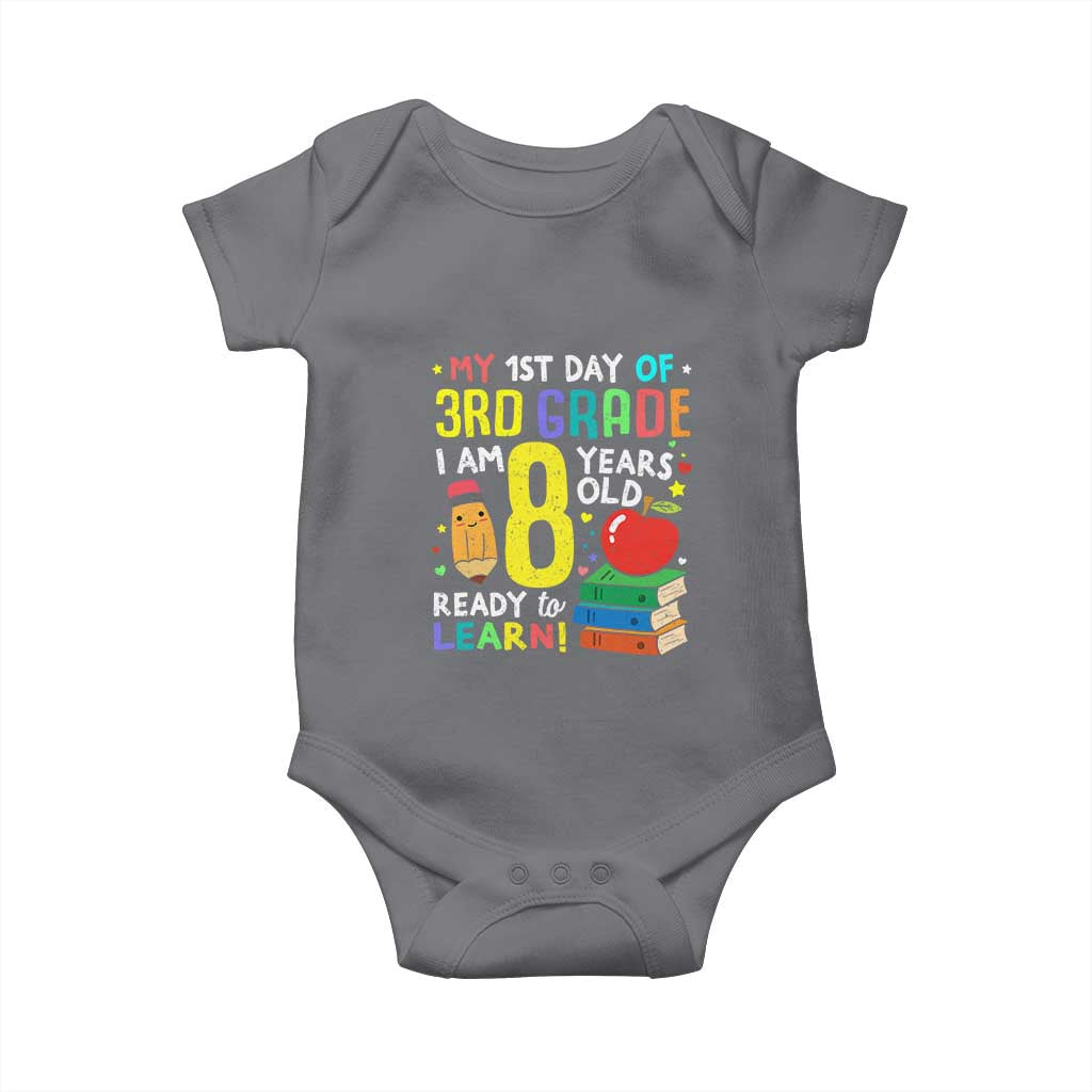 Hello 3rd Grade Baby Onesie Boys and Girls First Day Back to School Gift