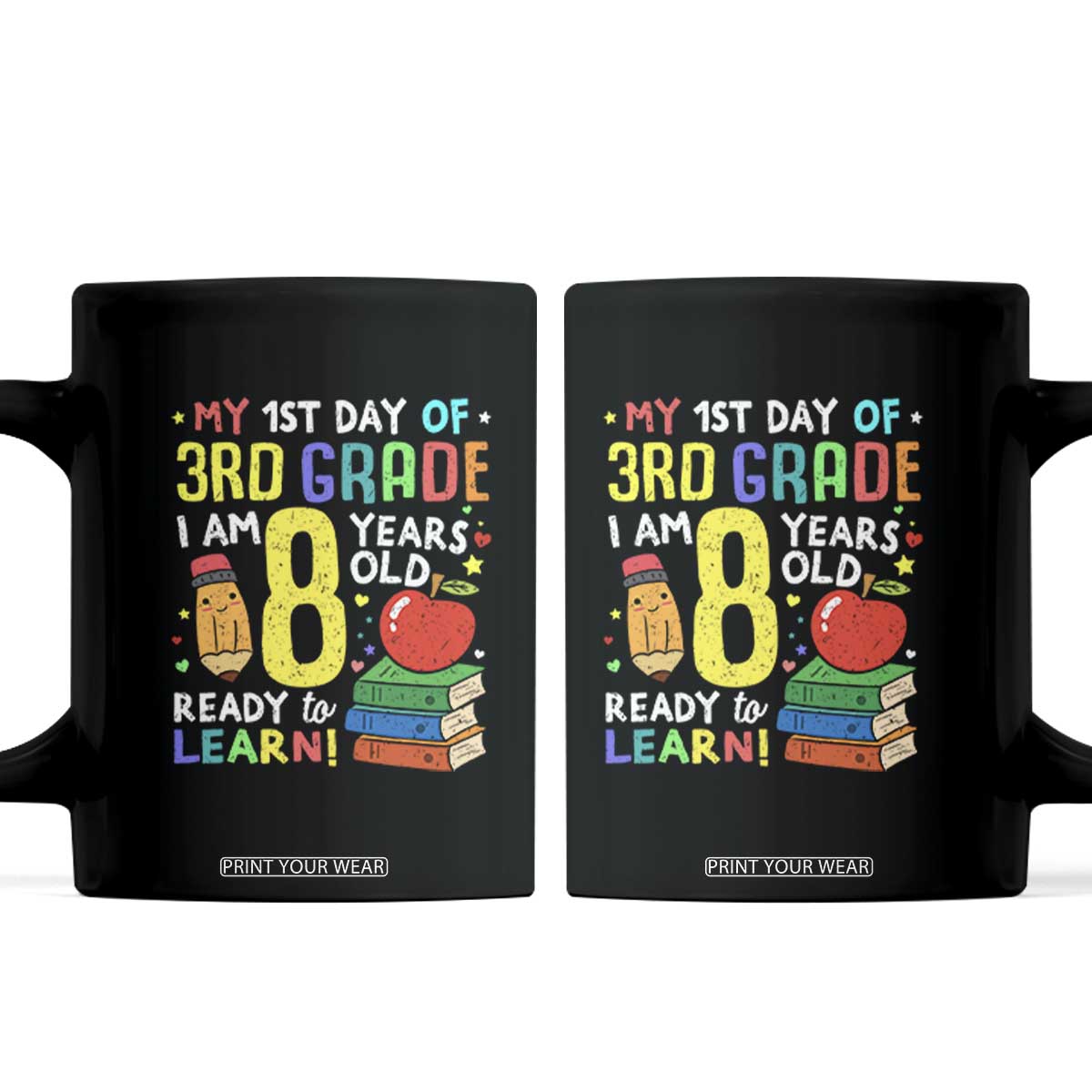 Hello 3rd Grade Coffee Mug Boys and Girls First Day Back to School Gift
