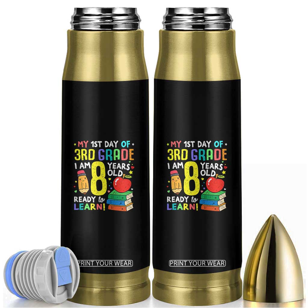 Hello 3rd Grade Bullet Tumbler Boys and Girls First Day Back to School Gift