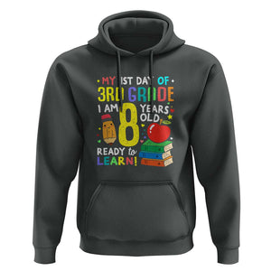 3rd Grade Back to School Hoodie Boys and Girls First Day Gift TS01 Dark Heather Print Your Wear
