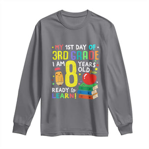 Hello 3rd Grade Long Sleeve Shirt Boys and Girls First Day Back to School Gift