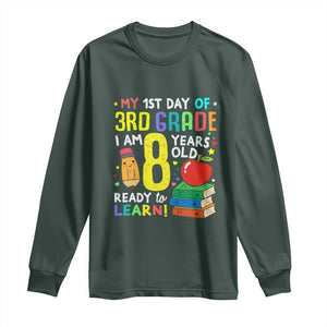 Hello 3rd Grade Long Sleeve Shirt Boys and Girls First Day Back to School Gift