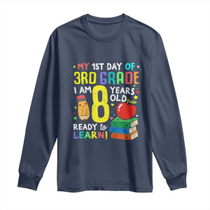 Hello 3rd Grade Long Sleeve Shirt Boys and Girls First Day Back to School Gift