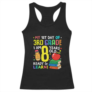 Hello 3rd Grade Racerback Tank Top Boys and Girls First Day Back to School Gift