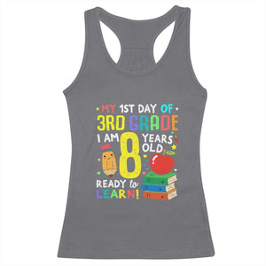 Hello 3rd Grade Racerback Tank Top Boys and Girls First Day Back to School Gift