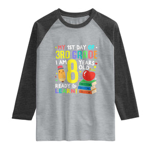 Hello 3rd Grade Raglan Shirt Boys and Girls First Day Back to School Gift
