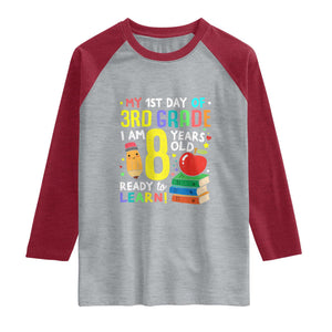 Hello 3rd Grade Raglan Shirt Boys and Girls First Day Back to School Gift