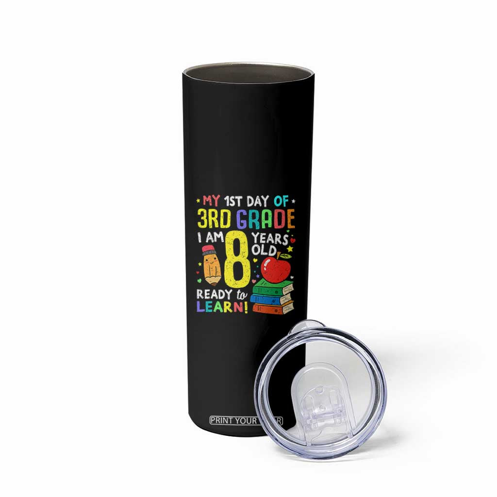 Hello 3rd Grade Skinny Tumbler Boys and Girls First Day Back to School Gift