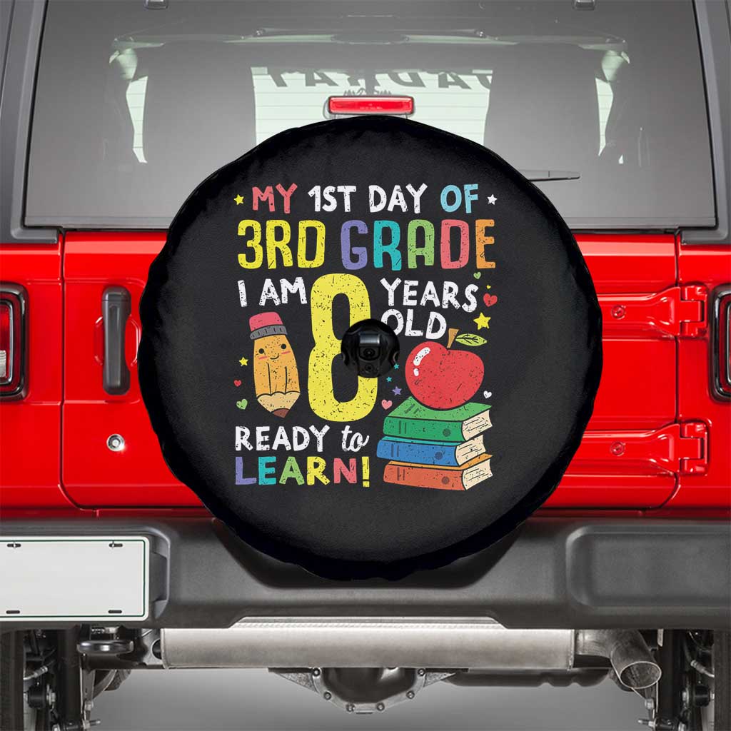 Hello 3rd Grade Spare Tire Cover Boys and Girls First Day Back to School Gift