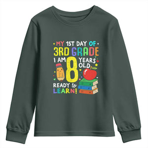 Hello 3rd Grade Youth Sweatshirt Boys and Girls First Day Back to School Gift