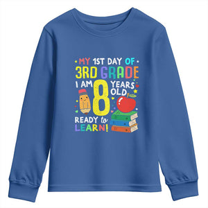 Hello 3rd Grade Youth Sweatshirt Boys and Girls First Day Back to School Gift