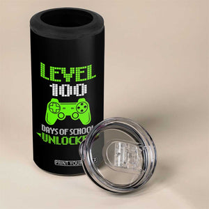 100 Days of School Smarter 4 in 1 Can Cooler Tumbler Cool 100th Day Celebration Gift