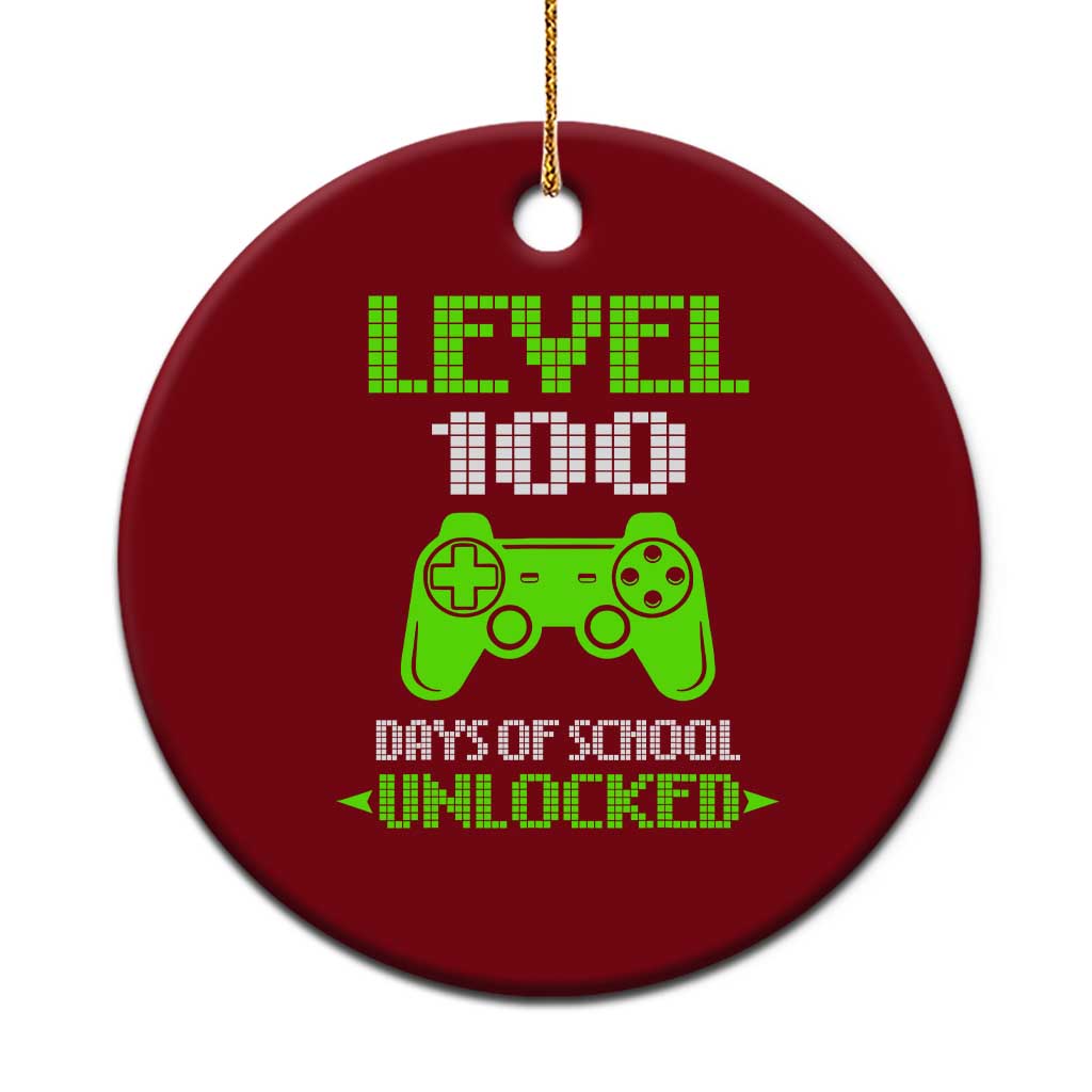 100 Days of School Smarter Ceramic Ornament Cool 100th Day Celebration Gift