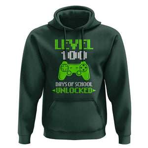 Boys 100 Days of School Hoodie 100th Day Celebration for Kids TS01 Dark Forest Green Print Your Wear