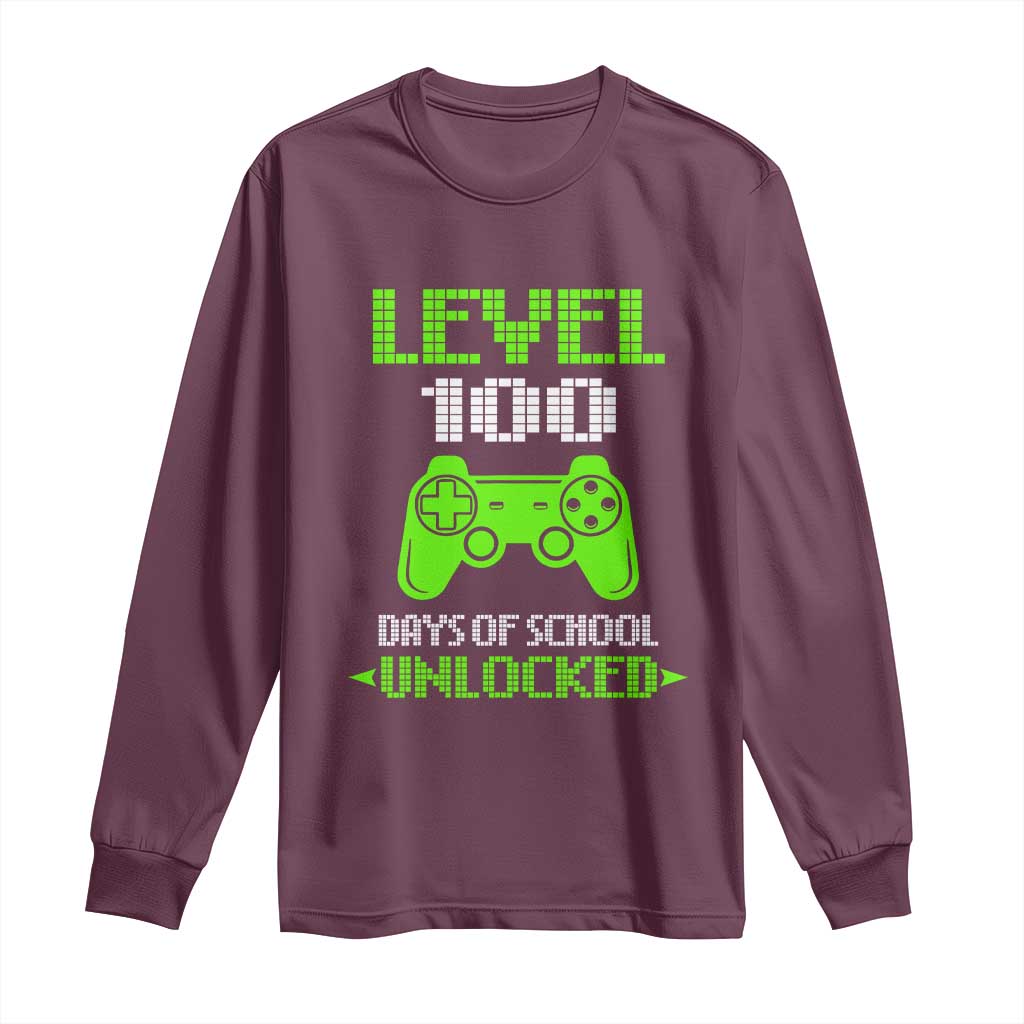 100 Days of School Smarter Long Sleeve Shirt Cool 100th Day Celebration Gift