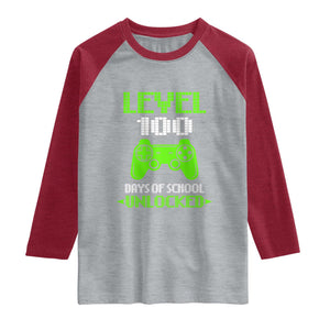 100 Days of School Smarter Raglan Shirt Cool 100th Day Celebration Gift