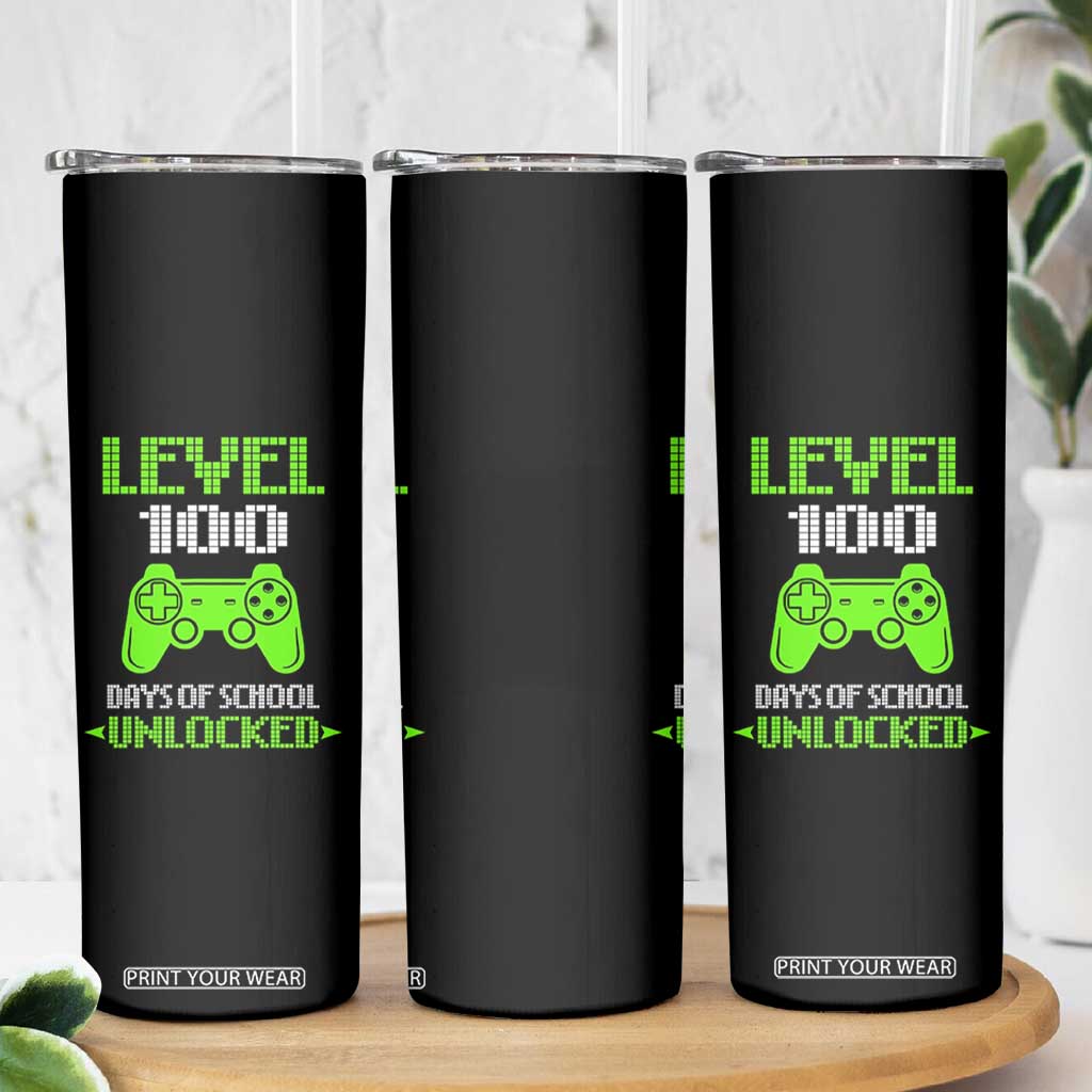 100 Days of School Smarter Skinny Tumbler Cool 100th Day Celebration Gift