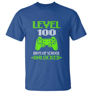 Boys 100 Days of School T Shirt 100th Day Celebration for Kids TS01 Royal Blue Print Your Wear