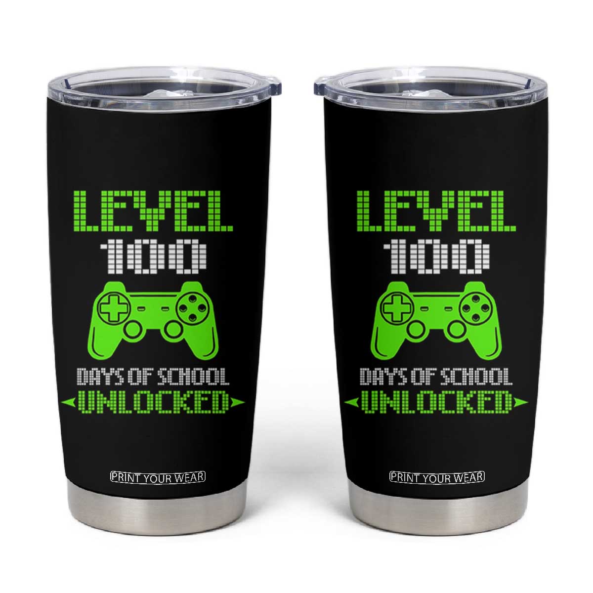 100 Days of School Smarter Tumbler Cup Cool 100th Day Celebration Gift