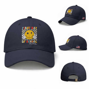 First Day of School Vibes Baseball Cap Aesthetic Back to School Teacher Student