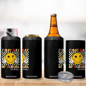 First Day of School Vibes 4 in 1 Can Cooler Tumbler Aesthetic Back to School Teacher Student
