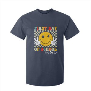 First Day of School Vibes T Shirt For Kid Aesthetic Back to School Teacher Student