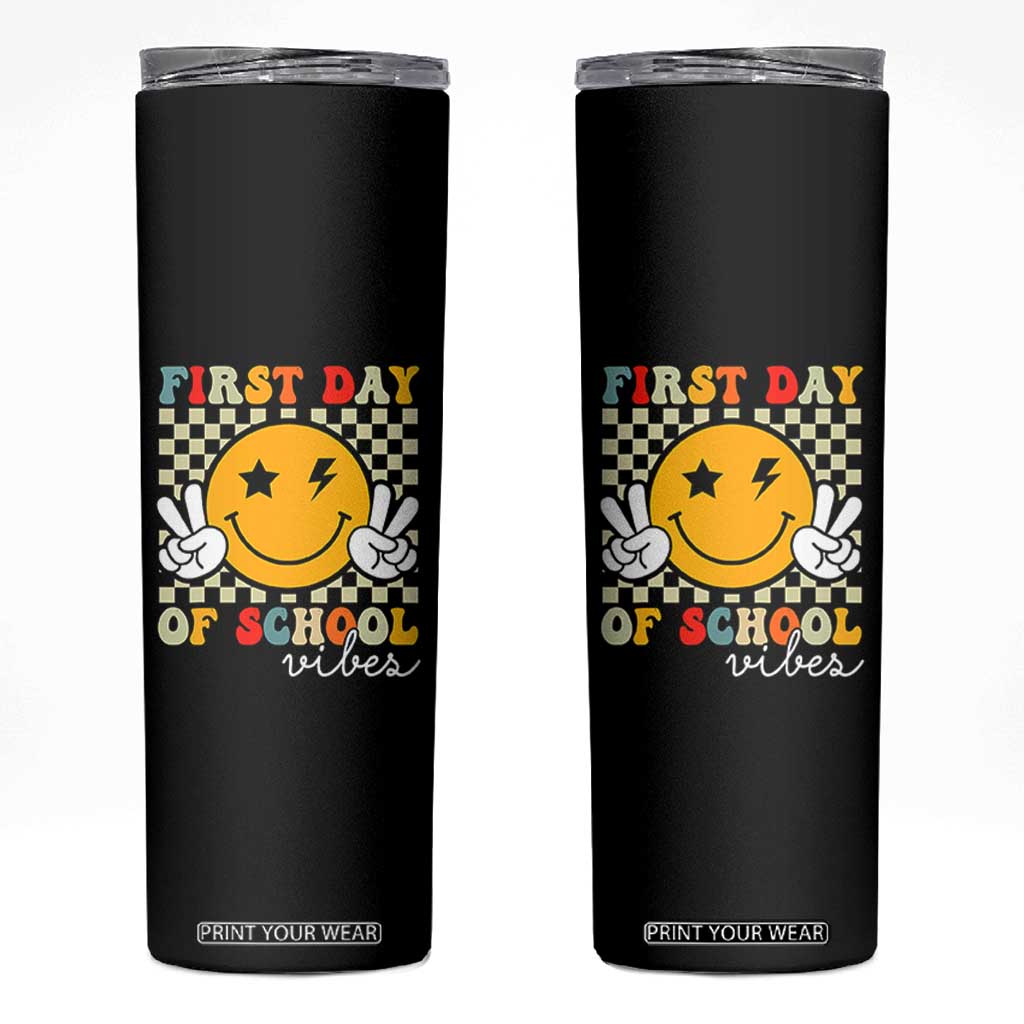 First Day of School Vibes Skinny Tumbler Aesthetic Back to School Teacher Student