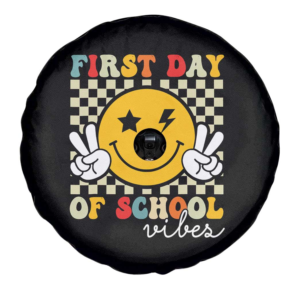 First Day of School Vibes Spare Tire Cover Aesthetic Back to School Teacher Student