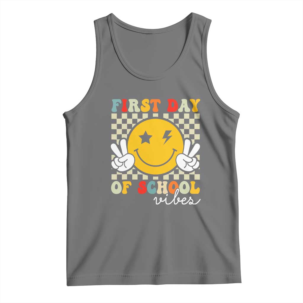 First Day of School Vibes Tank Top Aesthetic Back to School Teacher Student