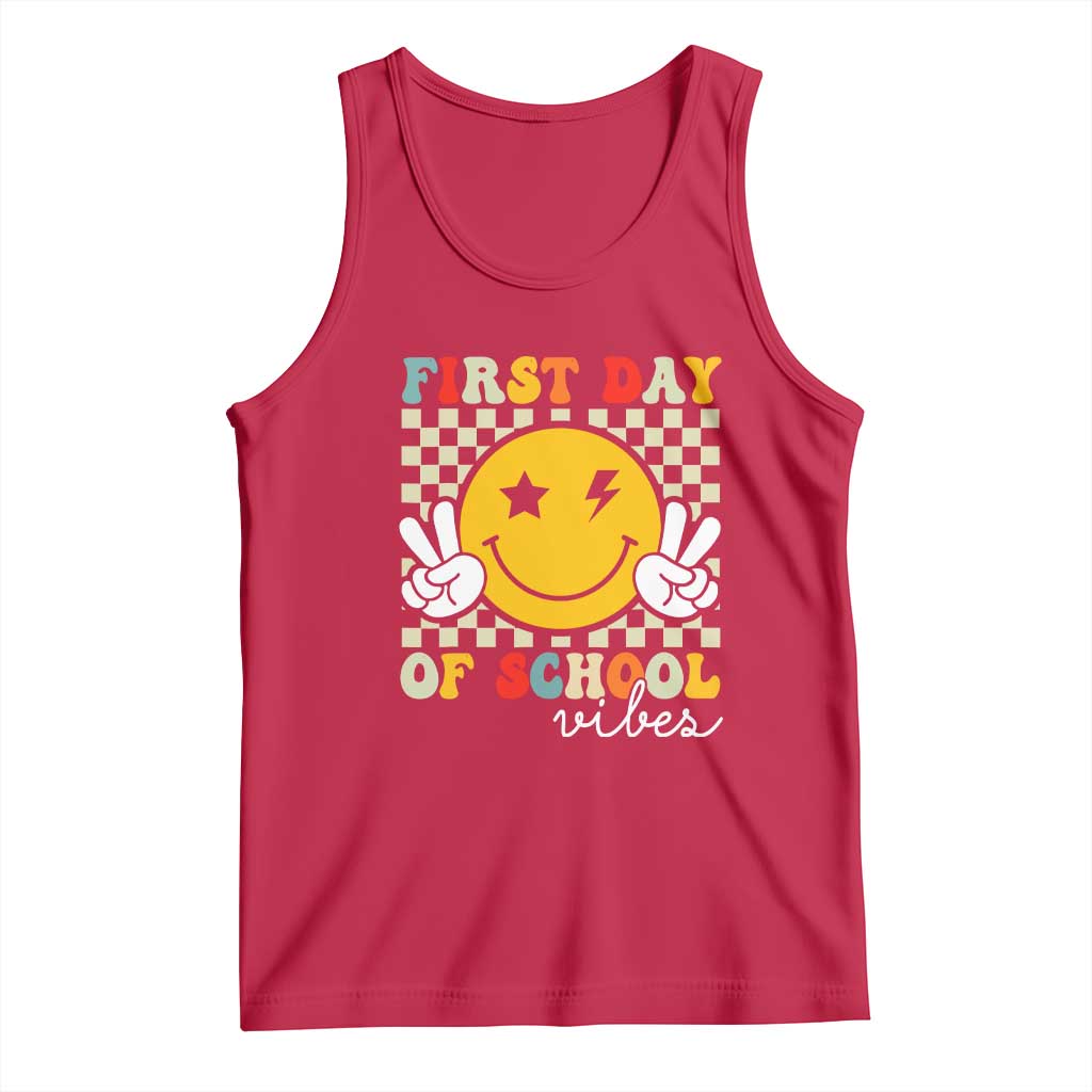 First Day of School Vibes Tank Top Aesthetic Back to School Teacher Student