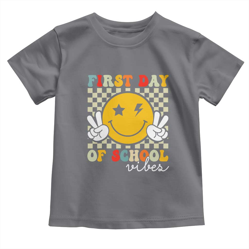 First Day of School Vibes Toddler T Shirt Aesthetic Back to School Teacher Student