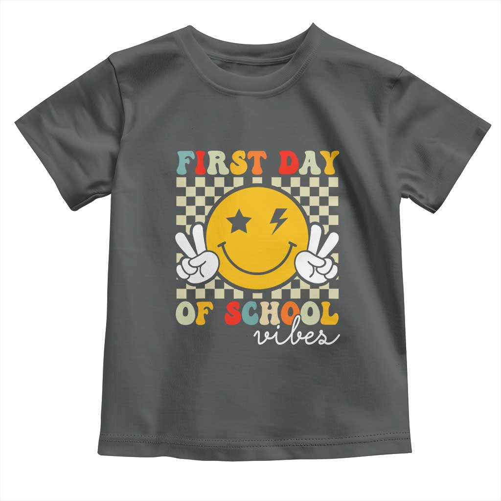 First Day of School Vibes Toddler T Shirt Aesthetic Back to School Teacher Student
