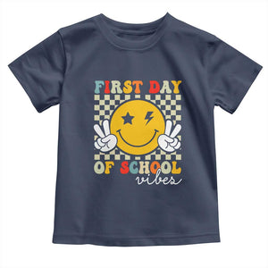 First Day of School Vibes Toddler T Shirt Aesthetic Back to School Teacher Student