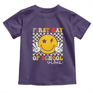 First Day of School Vibes Toddler T Shirt Aesthetic Back to School Teacher Student