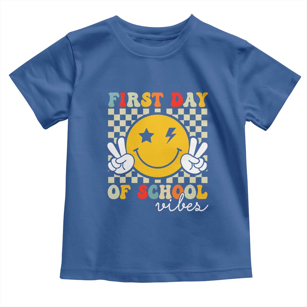 First Day of School Vibes Toddler T Shirt Aesthetic Back to School Teacher Student