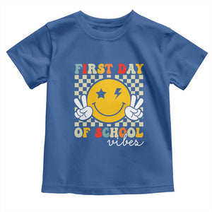 First Day of School Vibes Toddler T Shirt Aesthetic Back to School Teacher Student