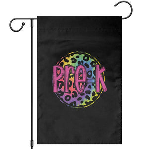 Pre-Kindergarten Neon Leopard Effect Printing Garden Flag Wild About PreK Teacher Student Gift