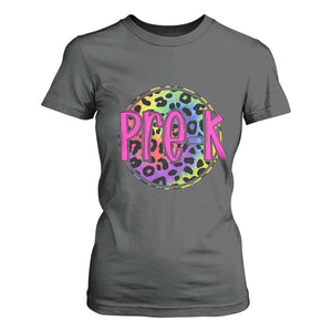 Pre-Kindergarten Neon Leopard Effect Printing T Shirt For Women Wild About PreK Teacher Student Gift