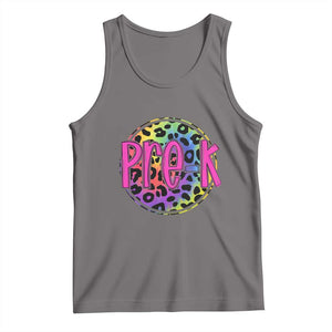 Pre-Kindergarten Neon Leopard Effect Printing Tank Top Wild About PreK Teacher Student Gift