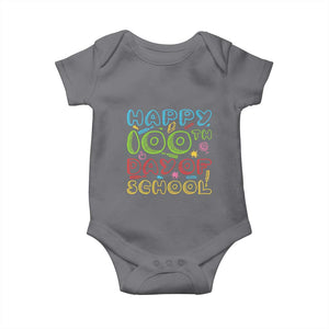 Happy 100 Days of School Baby Onesie 100th Day Funny Milestone Celebration