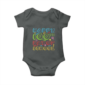 Happy 100 Days of School Baby Onesie 100th Day Funny Milestone Celebration