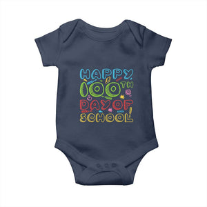 Happy 100 Days of School Baby Onesie 100th Day Funny Milestone Celebration