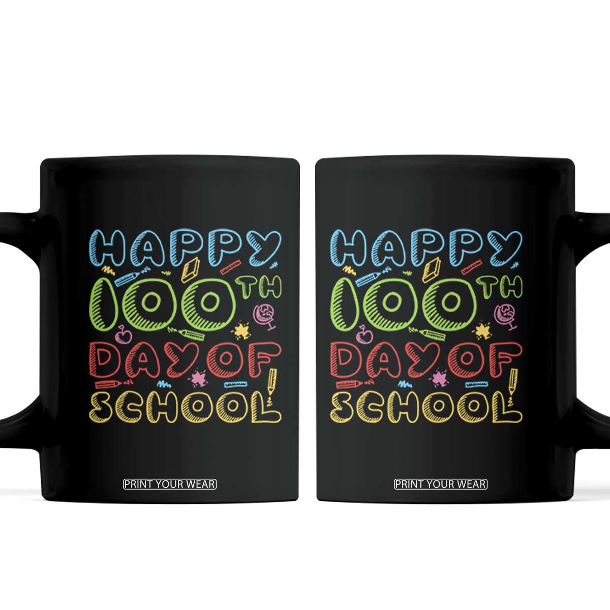 Happy 100 Days of School Coffee Mug 100th Day Funny Milestone Celebration