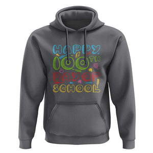 Happy 100 Days of School Hoodie 100th Day Celebration TS01 Charcoal Print Your Wear
