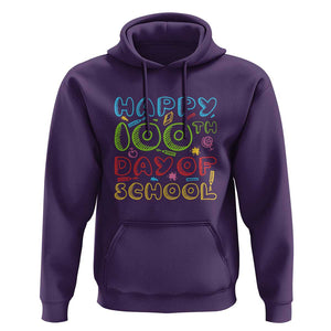 Happy 100 Days of School Hoodie 100th Day Celebration TS01 Purple Print Your Wear