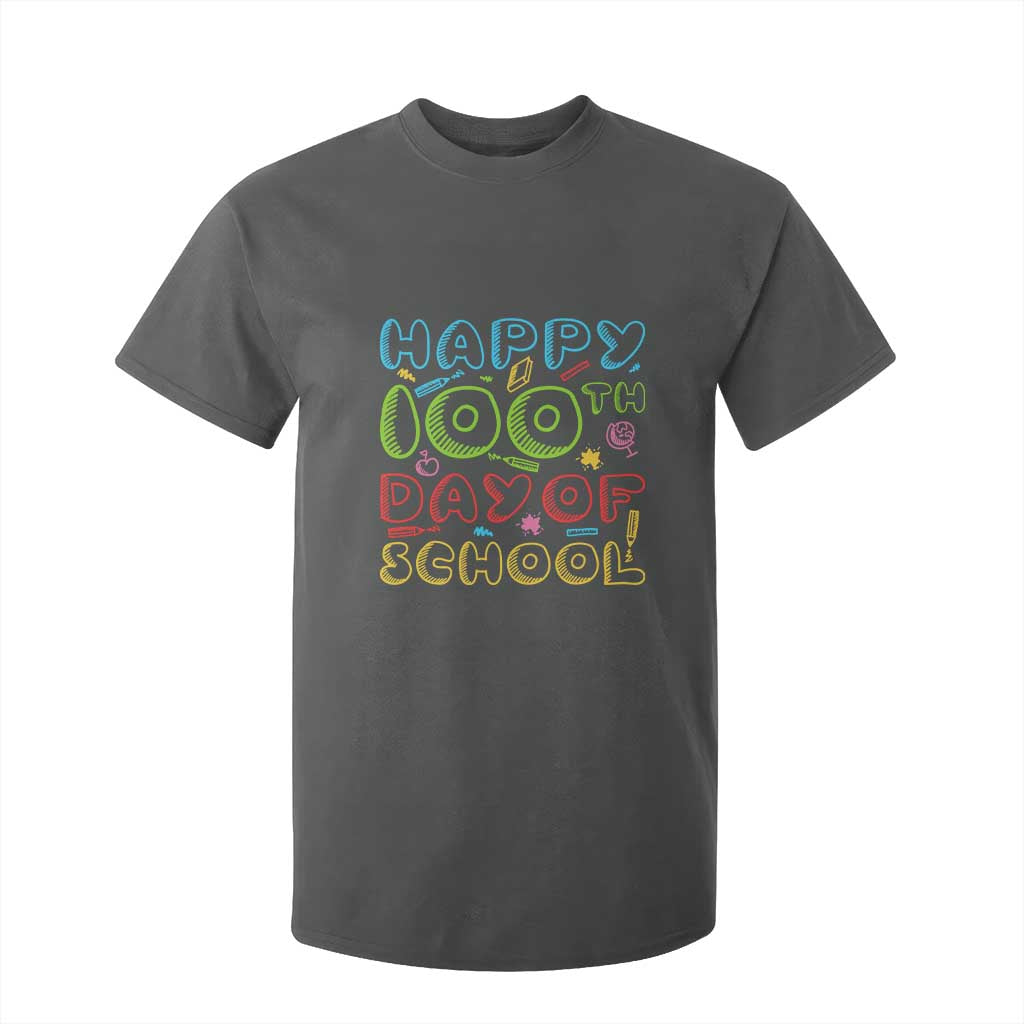 Happy 100 Days of School T Shirt For Kid 100th Day Funny Milestone Celebration