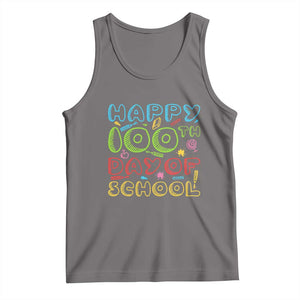 Happy 100 Days of School Tank Top 100th Day Funny Milestone Celebration