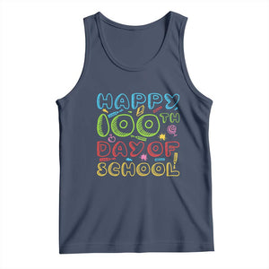 Happy 100 Days of School Tank Top 100th Day Funny Milestone Celebration